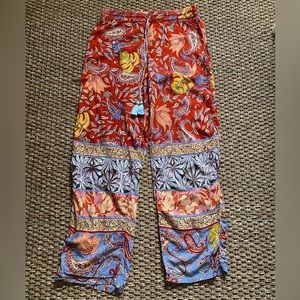 ANTHROPOLOGIE Flowy Print Pants